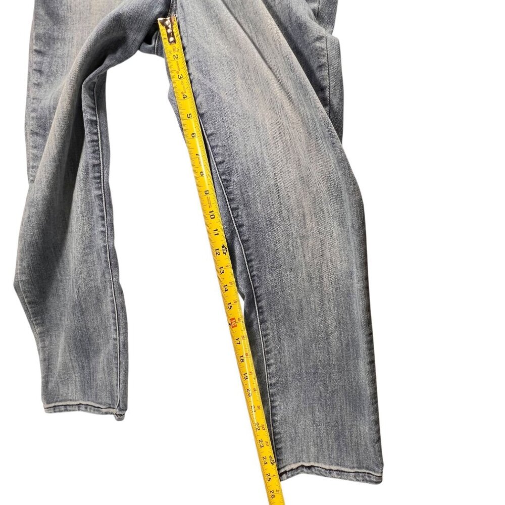Democracy Blue Jeans Ab Technology Stretch Denim Womens Sz 10 Pockets - Picture 14 of 16